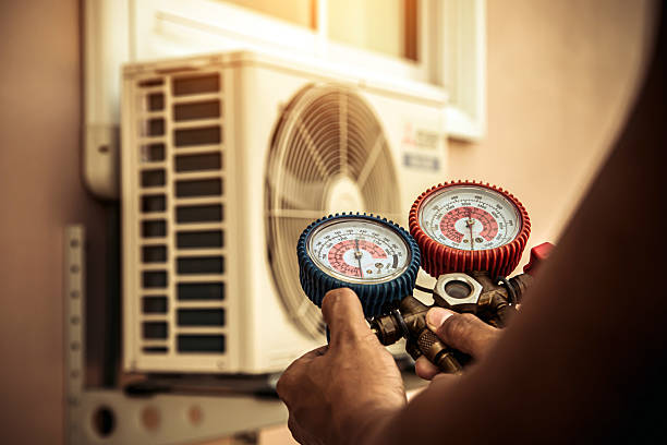 Professional Hvac technician working in North Windham, CT